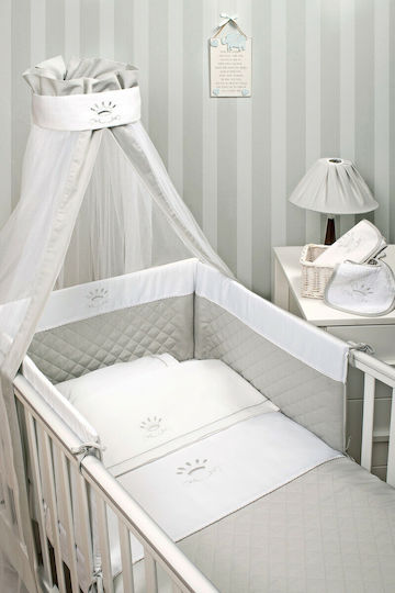 Baby Oliver Σετ Κούνιας Γκρι 3τμχ