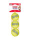 Kong Squeakair Tennis Ball Dog Toy Rubber With Sound Medium 6cm Yellow 3pcs