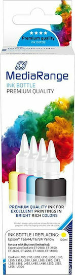 MediaRange Συμβατό Μελάνι Εκτυπωτή InkJet Epson T6644/T6724 6500 Σελίδων 100ml Κίτρινο