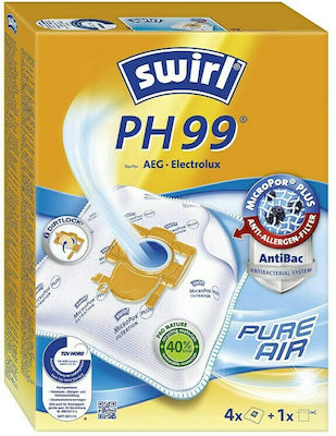 Swirl PH99/4 Vacuum Cleaner Bags 4pcs Compatible with AEG / Electrolux Vacuum Cleaners