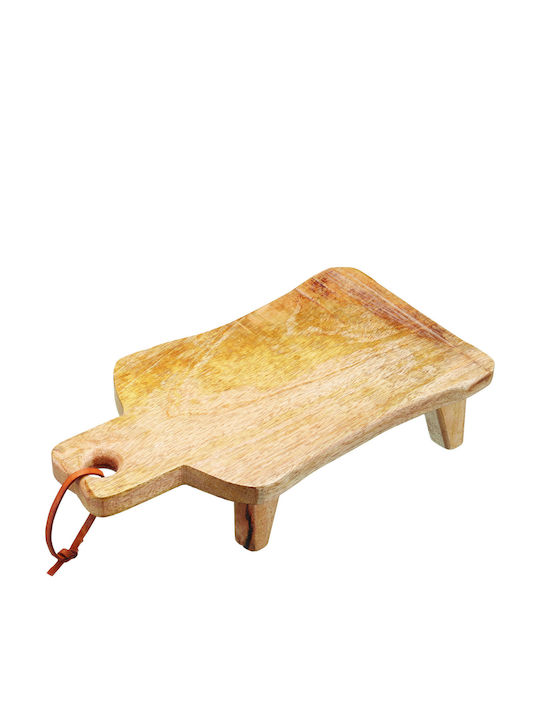 Kitchen Craft Wooden Serving Platter with Handle 35x20cm
