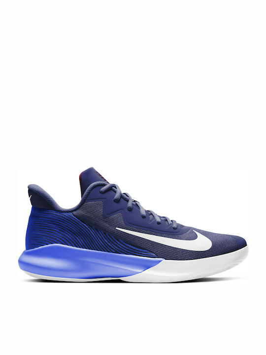Nike Precion IV Χαμηλά Μπασκετικά Παπούτσια Μπλε