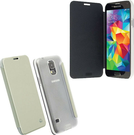 Krusell Boden Flipcover Book Synthetic Leather White (Galaxy S5 mini)