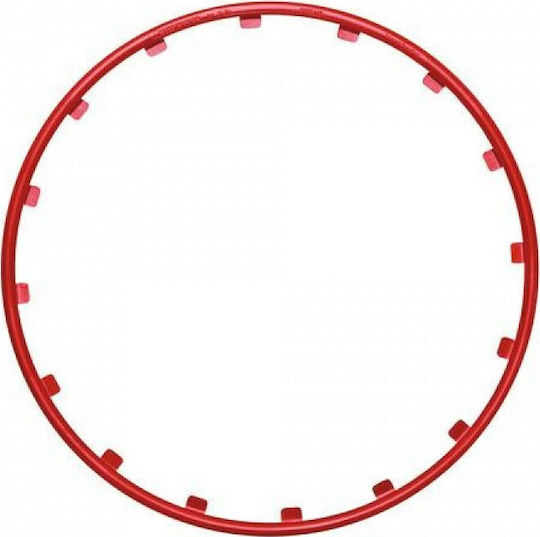 Lampa Προστατευτικά για Ζάντες Αυτοκινήτου 15cm x 15cm 4τμχ Κόκκινα