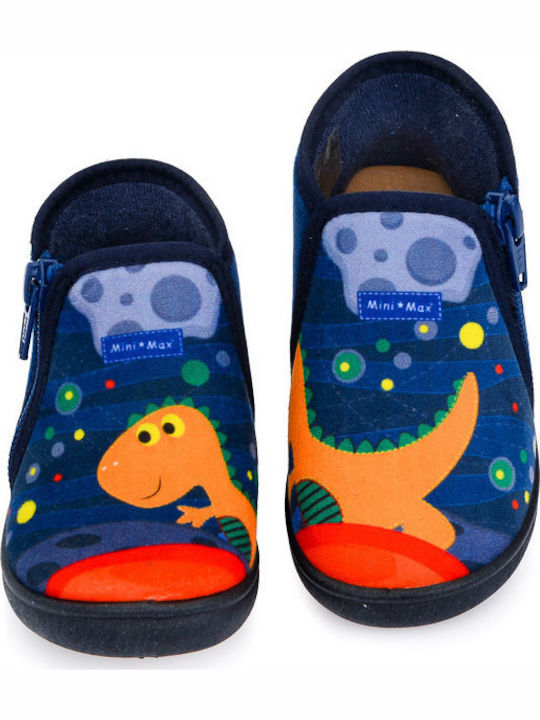 Anatomic Kids Slipper Ankle Boot Navy Blue Jojo 2