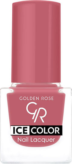 Golden Rose Ice Color Glossy Βερνίκι Νυχιών Μακράς Διαρκείας Ροζ 115 6ml