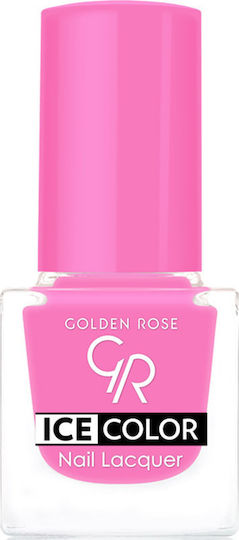 Golden Rose Ice Color Glossy Βερνίκι Νυχιών Μακράς Διαρκείας Ροζ 139 6ml