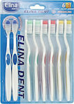 Elina Med Elina Dent Manual Toothbrush Medium 8pcs