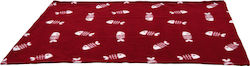 Trixie Beany Κουβέρτα Γάτας Fleece σε Κόκκινο χρώμα 100x70x1cm