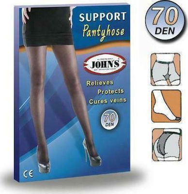 Johns Graduated Compression Pantyhose 70 Den Daino