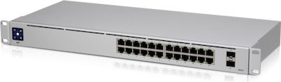 Ubiquiti UniFi Switch USW-24 Managed L2 Switch with 24 Gigabit (1Gbps) Ethernet Ports and 2 SFP Ports