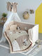 Palamaiki Set Für Krippe Little Ones Bear Stars Beige 6Stück