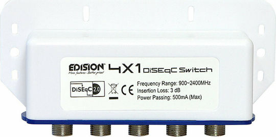 Edision DISEQC 4x1 DiSEqC Switch Satellite 02-01-0002