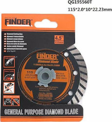 Finder Λεπίδα 4.5mm Disc de tăiere Materiale de construcție 115mm 1buc