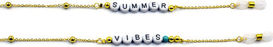 Awear Summer Vibes Веригa За Очилa Златиста