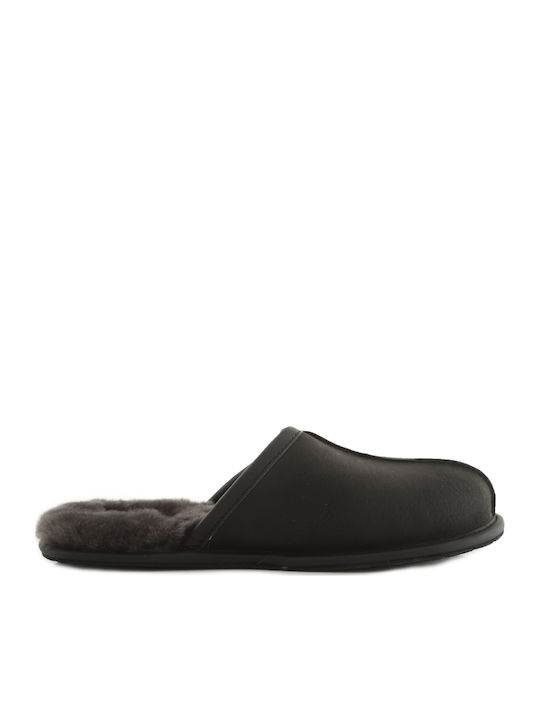 UGG Scuff Lederne Winterliche Herrenhausschuhe ...