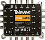 Televes Nevoswitch 5 Inputs - 8 Outputs Multischalter Satelliten 714503