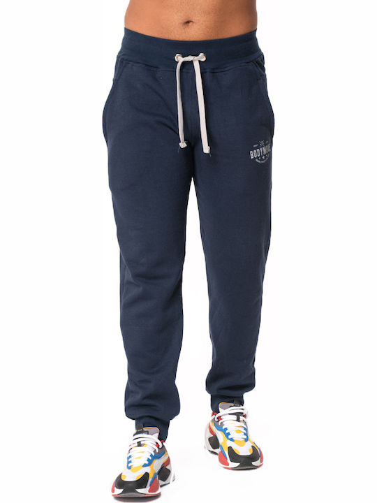 Bodymove Sweatpants with Elastic Navy Blue