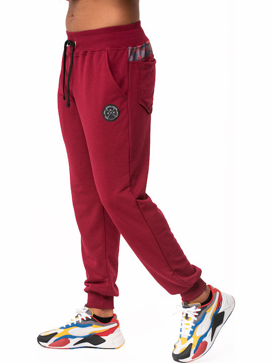 Bodymove 1 Men's Sweatpants Burgundy