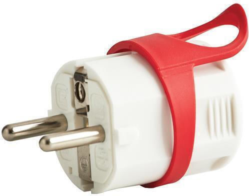 Eurolamp Male Schuko Plug White
