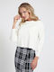 Guess Women's Long Sleeve Sweater White