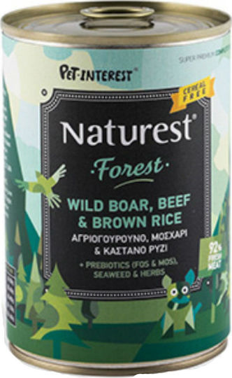 Naturest Υγρή Τροφή Σκύλων σε Κονσέρβα με Μοσχάρι χωρίς Σιτηρά 400gr