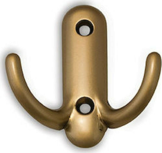 Conset C547 Metal Wall Hanger Matte 2 Hooks 5.8x3x5.9cm