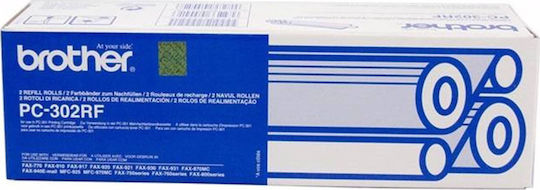 Brother PC-302RF Compatible Ribbon Ink Cartridge for Bruder Schwarz 470 2Stück (PC-302RF)
