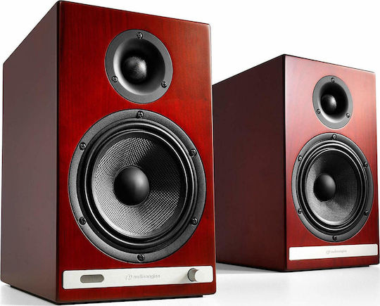 Audioengine HD6 Home Entertainment Active Speaker 2 No of Drivers Wi-Fi Connected and Bluetooth 50W Brown (Pair)