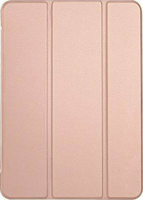 Tri-Fold Flip Cover Δερματίνης / Σιλικόνης Ροζ Χρυσό (Galaxy Tab A 10.5 2018)