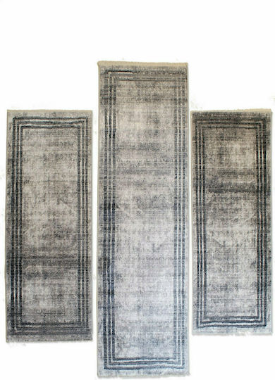 Balsan Σετ Μοντέρνα Χαλιά Κρεβατοκάμαρας Mystic Light Grey 3τμχ [Light Grey]