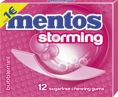 Mentos 12 Chewing gum Storming with Bubble Fresh Flavour Sugar Free 33gr