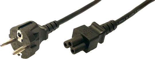 LogiLink Schuko - IEC C5 Cable 1.8m Μαύρο CP093