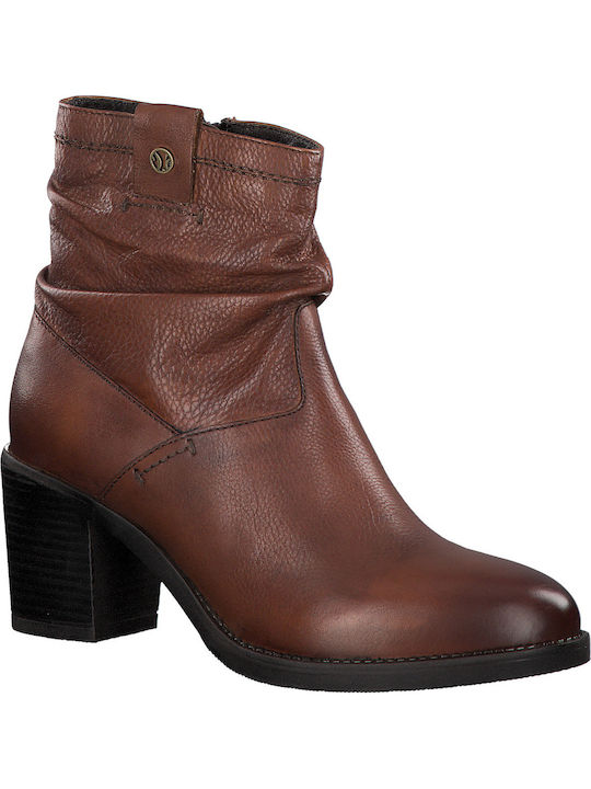 S.Oliver Women's Ankle Boots with Medium Heel Tabac Brown