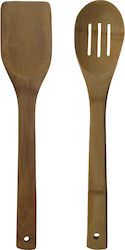 Wooden Cooking Utensil Set Brown 2pcs