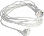 Extension Cable Cord 3x1.5mm²/3m White