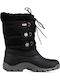 Olang Snow Boots with Laces & Fur Lady Patty Black