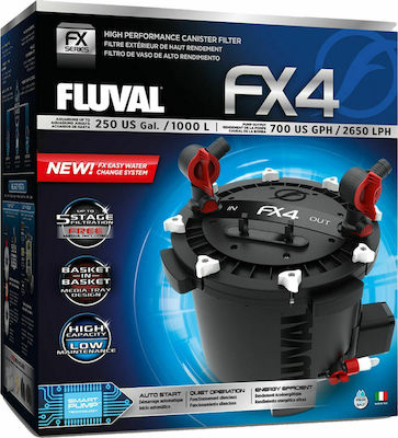 Fluval FX4 External Filter 30W for Aquariums up to 1000lt