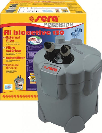 Sera Fil Bioactive 130 External Aquarium Filter for Aquariums Up to 130lt Capacity with 300lt/h Flow and 11W Power