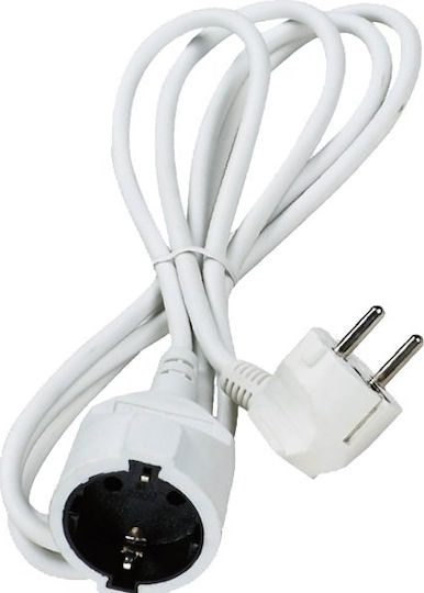 Extension Cable Cord 3x1.5mm²/3m White