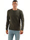 Emerson Herren Langarm-Pullover Khaki