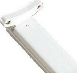 Aca Lighting Batten T5 with 2 Slots for Fluorescent Lamps 14W 58cm