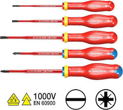 Facom Set 5 Electrician 1000V Screwdrivers