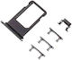 Υποδοχή κάρτας SIM Side Button Μαύρο για iPhone 8
