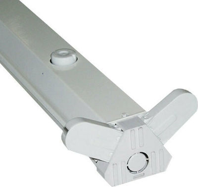 Aca Double-Ended Lighting Batten T8 with 2 Slots for LED Bulbs 58W 150cm