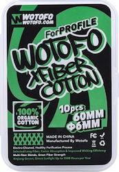 Wotofo Xfiber Agleted Памук 10 Бройки