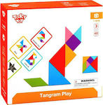 Tooky Toys Tangram Wooden Puzzle for 3+ Years TY879