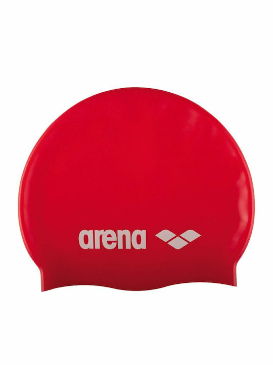 Arena Silicone Adults Swimming Cap Red