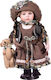 SP Souliotis Decorative Porcelain Doll made of Porcelain 16x8x30.5cm 1pcs