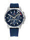 Tommy Hilfiger Mason Watch Battery with Blue Rubber Strap